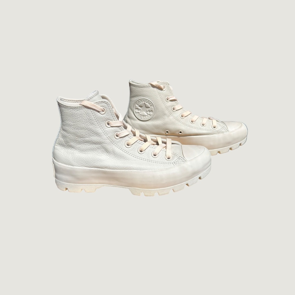 Converse Chuck Taylor All Star Lugged 2.0 Leather High Top Parchment - Picture 3 of 6